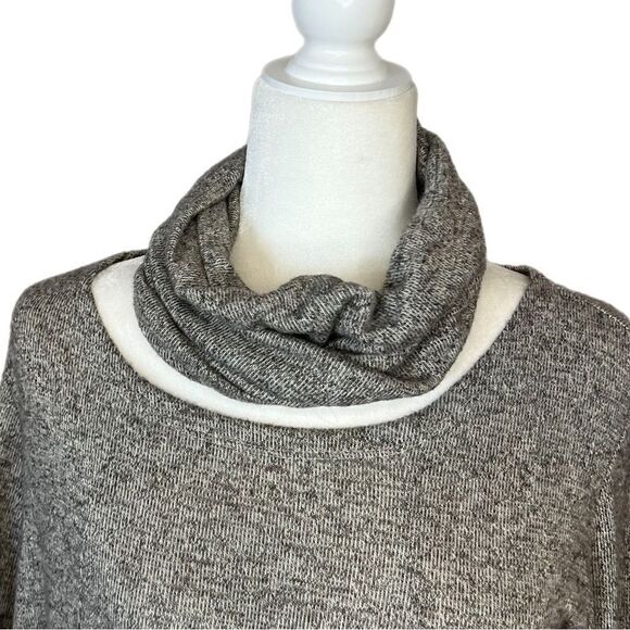 Baci Taupe Knit Sweater Tunic or Dress with Detached Cowl Neck. One Size. NWT! - Picture 2 of 13